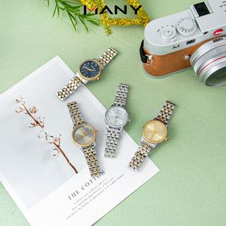 Đồng Hồ Thời Trang  Bonaier 254 Fi Mặt Đồng Hồ Viền Vàng Sang Trọng, Thoải Mái Khi Đeo MANY