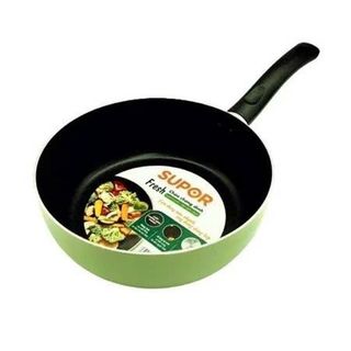 Chảo sâu lòng chống dính 20cm, 24cm Supor H20213-SJ20 màu xanh bơ - Hàng Chính Hãng
