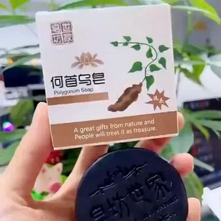Xà Bông Gội Đầu Đen Tóc chất liệu Hà Thủ Ô 100g