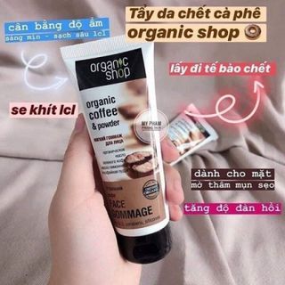 Tẩy da chết mặt Organic Coffee 75ml