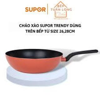 Chảo nhôm sâu chống dính đáy từ 24/26 cm Supor Trendy  - Hợp kim nhôm, Lòng chảo phủ chống dính PTFE
