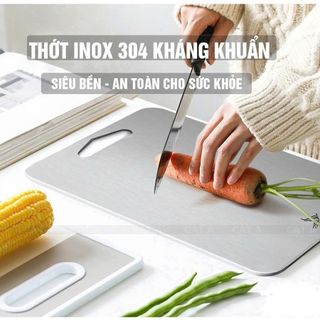 THỚT SU INOX 304 KHÁNG KHUẨN 35X25CM