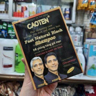 Dầu gội nhuộm đen Caoten hộp 10 gói