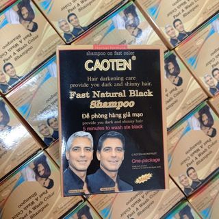 Dầu gội nhuộm đen Caoten hộp 10 gói