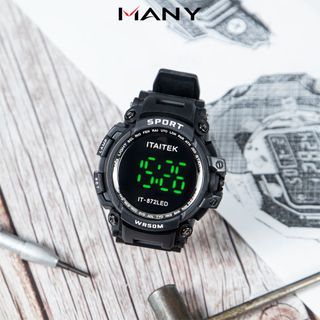 Đồng hồ điện tử thể thao cho nam Itaitek 872 - Đồng hồ Led nam năng động chống thấm nước MANY