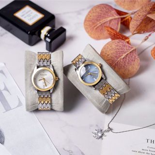 Đồng hồ nữ dây inox Bonaier 298 mặt tròn chính hãng đeo tay thời trang