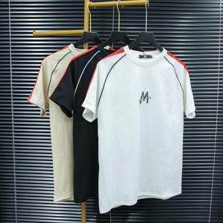 ÁO THUN NAM CỔ TRÒN 100% COTTO, PHỐI VAI