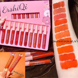 Set Son 10 Cây ErshiQi Velvet Lâu Trôi Giá Rẻ
