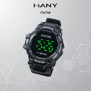 Đồng hồ điện tử thể thao cho nam Itaitek 897 - Đồng hồ Led nam năng động chống thấm nước MANY