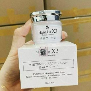 Kem Face Dưỡng Trắng Da Nhật Bản Hanako X3 12g
