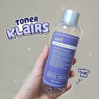 Nước hoa hồng không mùi Klairs (180ml)