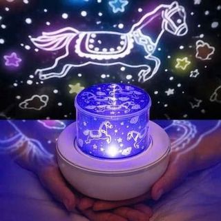 ĐÈN NGỦ CHIẾU SAO XOAY TỰ ĐỘNG CÓ REMOT