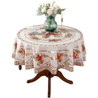 Khăn trải bàn tròn  150x150 vuông gia dụng PVC không thấm nước, chống dầu, chống bỏng, không giặt, khăn trải bàn tròn lớn của khách sạn, khăn trải bàn tròn khách sạn
