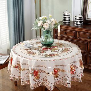 Khăn trải bàn tròn  150x150 vuông gia dụng PVC không thấm nước, chống dầu, chống bỏng, không giặt, khăn trải bàn tròn lớn của khách sạn, khăn trải bàn tròn khách sạn