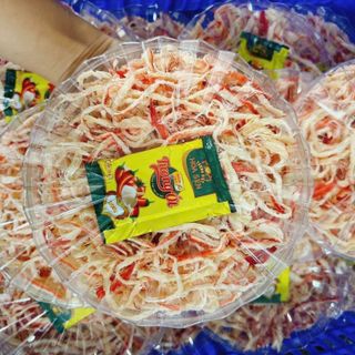 Mực sợi hấp nước dừa hộp mặt trời 300G