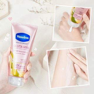 Dưỡng Thể Trắng Da Cấp Ẩm Vaseline Gluta- Hya Serum Burst Lotion Dewy Radiance 10X