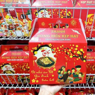 Thanh rong biển kẹp hạt dinh dưỡng hộp giấy 500G