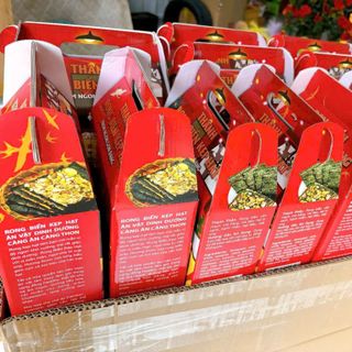 Thanh rong biển kẹp hạt dinh dưỡng hộp giấy 500G