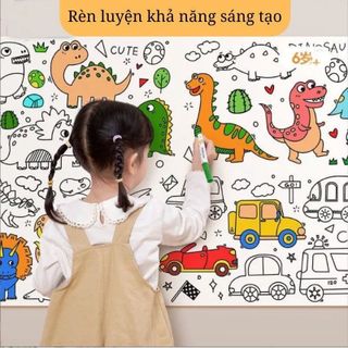 CUỘN TRANH TÔ MÀU 6M X 30CM
