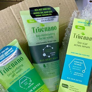 Gel Rửa Mặt Sinh Học Thanh Khiết Giúp Giảm Bóng Nhờn, Ngừa Mụn Truenano 150ml
