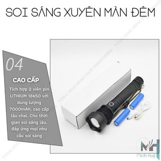 ĐÈN PIN CẦM TAY SIÊU SÁNG XHP70 CHIẾU XA 700 MÉT CHỐNG NƯỚC IPX7 PIN TRÂU GD206 - LADY'S PASSION