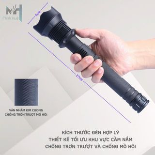 ĐÈN PIN CẦM TAY SIÊU SÁNG XHP70 CHIẾU XA 700 MÉT CHỐNG NƯỚC IPX7 PIN TRÂU GD206 - LADY'S PASSION