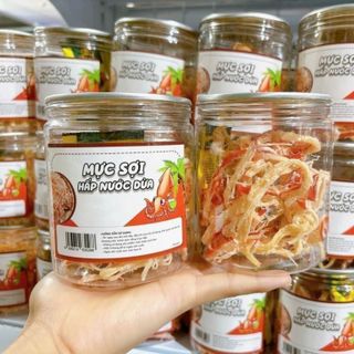 Mực sợi hấp nước dừa hủ 120G