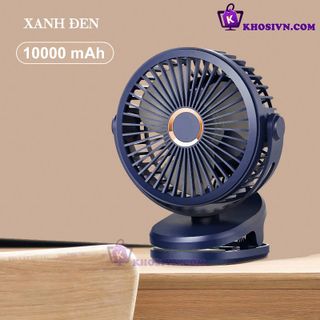 Sỉ Quạt Kẹp Xe Đẩy Cho Bé Quạt Kẹp Bàn Tích Điện Pin Trâu 10000mAh Dùng 8 Đến 20 Giờ GF-07
