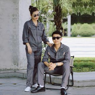 QUẦN ÁO BẢO HỘ LAO ĐỘNG PHỐI MÀU , TRANG PHỤC BẢO HỘ LAO ĐỘNG , CHẤT LIỆU VẢI DẦY DẶN