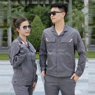 QUẦN ÁO BẢO HỘ LAO ĐỘNG PHỐI MÀU , TRANG PHỤC BẢO HỘ LAO ĐỘNG , CHẤT LIỆU VẢI DẦY DẶN