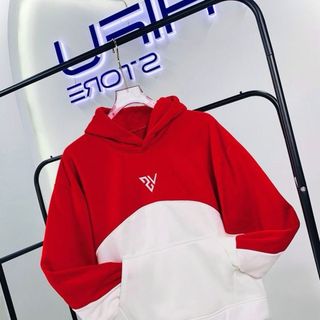 Áo hoodie phối 2 màu thêu VESTURES chất nỉ bông dày mịn giá sỉ - giá bán buôn