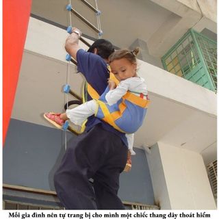 THANG DÂY THOÁT HIỂM 10M , THANG DÂY CỨU HỘ NHÀ CAO TẦNG , THANG DÂY PCCC