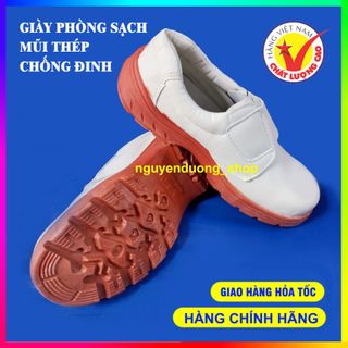 GIÀY PHÒNG SẠCH ĐẾ KẾP CHỐNG TĨNH ĐIỆN MŨI SẮT CHỐNG ĐINH, CHỐNG DẬP NGÓN, CHỐNG TRƠN TRƯỢT GIÀY BẢO HỘ LAO ĐỘNG