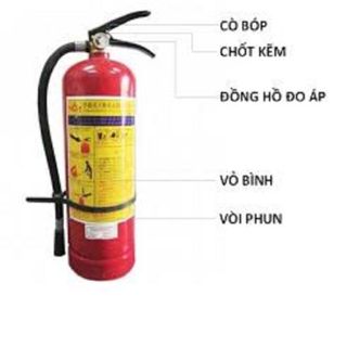 BÌNH CHỮA CHÁY ABC , BÌNH CỨU HỎA , BÌNH BỘT PCCC LOẠI 4KG, 2KG, 1KG, 500ML