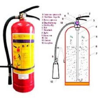 BÌNH CHỮA CHÁY ABC , BÌNH CỨU HỎA , BÌNH BỘT PCCC LOẠI 4KG, 2KG, 1KG, 500ML