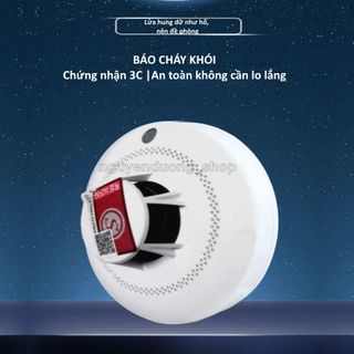 CHUÔNG BÁO KHÓI BÁO CHÁY KHÔNG DÂY, CẢM BIẾN KHÓI, BÁO CHÁY, BÁO ĐỘNG ÂM THANH VÀ ÁNH SÁNG, PCCC