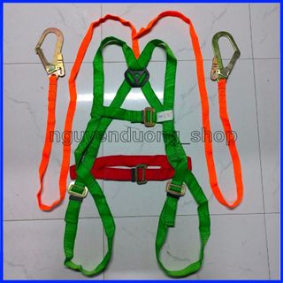DÂY ĐAI AN TOÀN TOÀN THÂN 2 MÓC , DÂY AN TOÀN BẢO HỘ LAO ĐỘNG LÀM VIỆC TRÊN CAO , TẢI TRỌNG 1000KG