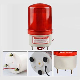 ĐÈN XOAY CẢNH BÁO LED 220V CÓ CÒI, ĐÈN CẢNH BÁO CÔNG TRÌNH, CẢNH BÁO NGUY HIỂM, ĐÈN PHÂN LUỒNG