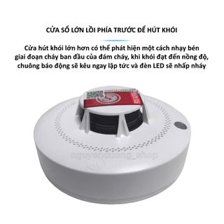 CẢM BIẾN BÁO KHÓI BÁO CHÁY KHÔNG DÂY ĐỘC LẬP, CHUÔN BÁO ĐỘNG ÂM THANH VÀ ÁNH SÁNG