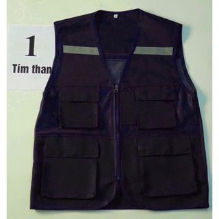 ÁO GHI LÊ 4 TÚI PHẢN QUANG BẢO HỘ LAO ĐỘNG , ÁO KỸ THUẬT , KỸ SƯ