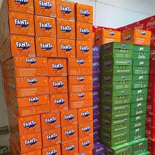 Nước Ngọt Fanta Soda Kem - Cam - Nho (Thùng 12 lon x 355ml) giá sỉ