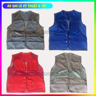 ÁO GHI LÊ BẢO HỘ LAO ĐỘNG 8 TÚI, ÁO KỸ SƯ , KỸ THUẬT , GIÁM SÁT