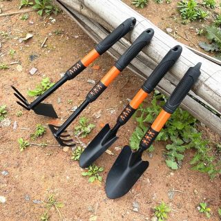 Bộ Dụng Cụ Làm Vườn Đa Năng 4 Món Size To Gồm Cuốc, Xẻng, Cào