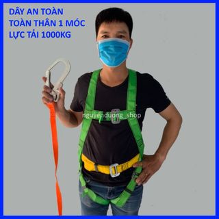DÂY ĐAI AN TOÀN TOÀN THÂN 1 MÓC , DÂY AN TOÀN BẢO HỘ LAO ĐỘNG LÀM VIỆC TRÊN CAO , - TẢI TRỌNG 1000KG