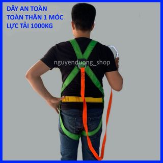 DÂY ĐAI AN TOÀN TOÀN THÂN 1 MÓC , DÂY AN TOÀN BẢO HỘ LAO ĐỘNG LÀM VIỆC TRÊN CAO , - TẢI TRỌNG 1000KG