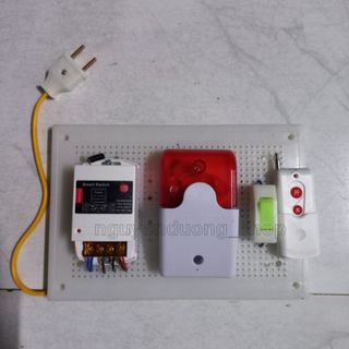 THIẾT BỊ BÁO CHÁY LIÊN GIA 220V, TỔ HỢP CHUÔNG BÁO CHÁY, CÒI, ĐÈN, NÚT NHẤN BÁO CHÁY KHÔNG DÂY ĐIỀU KHIỂN TỪ XA , PCCC