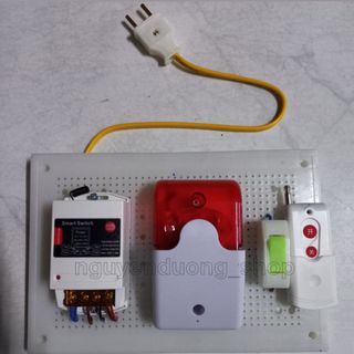 THIẾT BỊ BÁO CHÁY LIÊN GIA 220V, TỔ HỢP CHUÔNG BÁO CHÁY, CÒI, ĐÈN, NÚT NHẤN BÁO CHÁY KHÔNG DÂY ĐIỀU KHIỂN TỪ XA , PCCC
