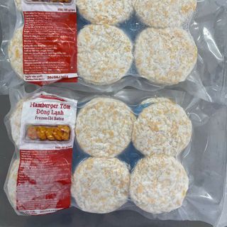 NHÂN BÁNH BURGER TÔM & CÁ HỒI