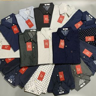 Áo sơ mi nam ngắn tay trung niên HD vải lụa mềm form classic rộng rãi thoải máI