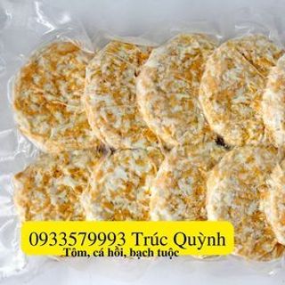 NHÂN BÁNH BURGER TÔM & CÁ HỒI